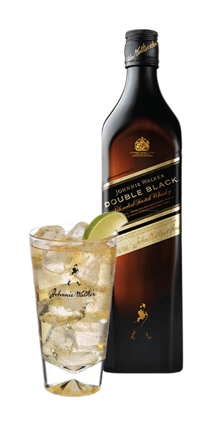 Johnnie Walker Double Black Sparkling water