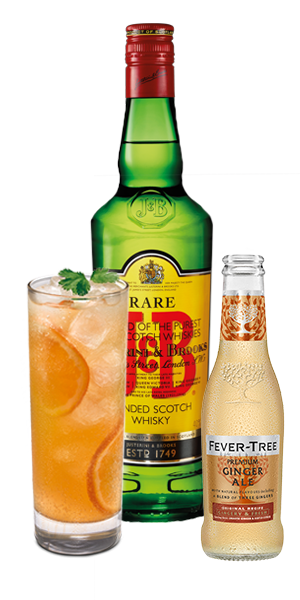 J&B Ginger Ale Twist