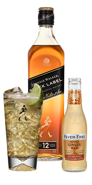 Johnnie Walker Black Label Ginger & Lime